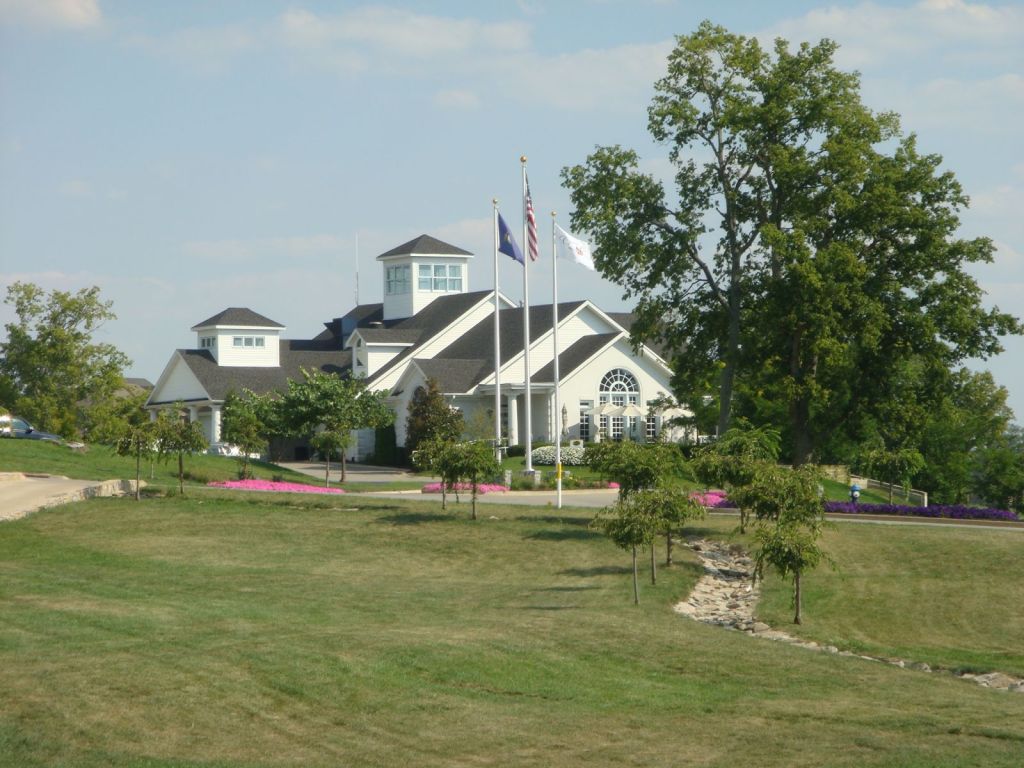 view of clubhouse from a distance